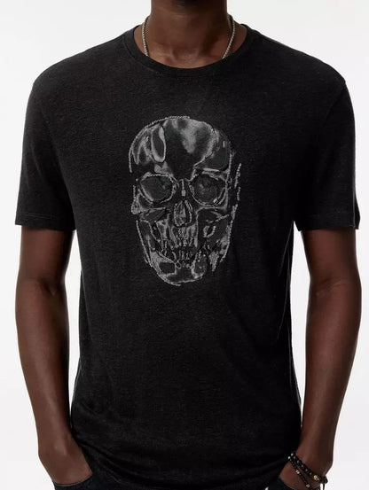 John Varvatos | Le t-shirt ''Chain skull'' - Noir