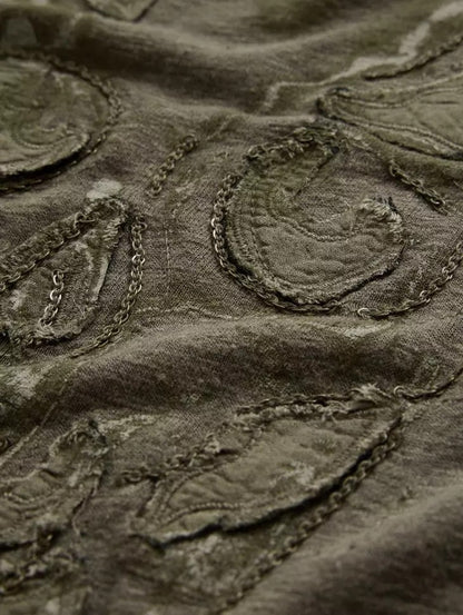 John Varvatos | Le t-shirt ''Chain skull'' - Vert olive