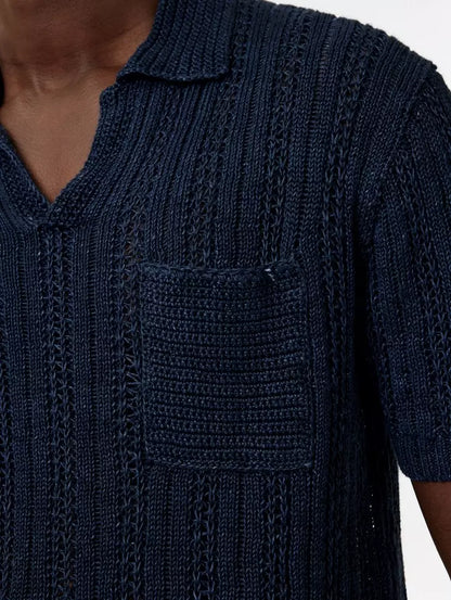 John Varvatos | Polo "ODIN" - Bleu marine
