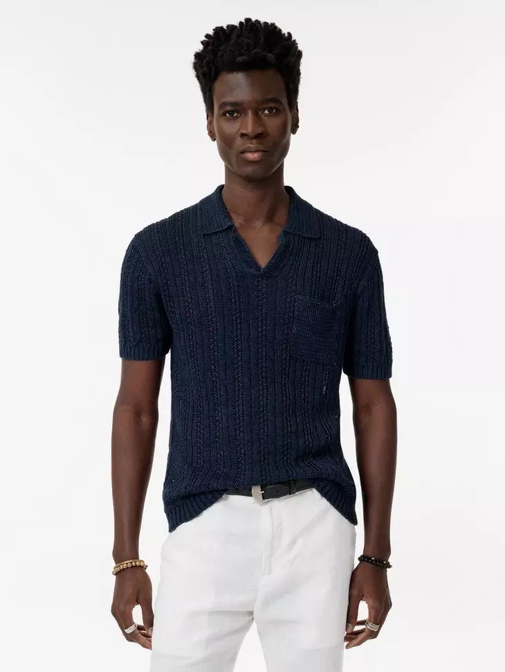 John Varvatos | Polo "ODIN" - Bleu marine