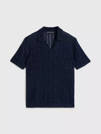 John Varvatos | Polo "ODIN" - Bleu marine