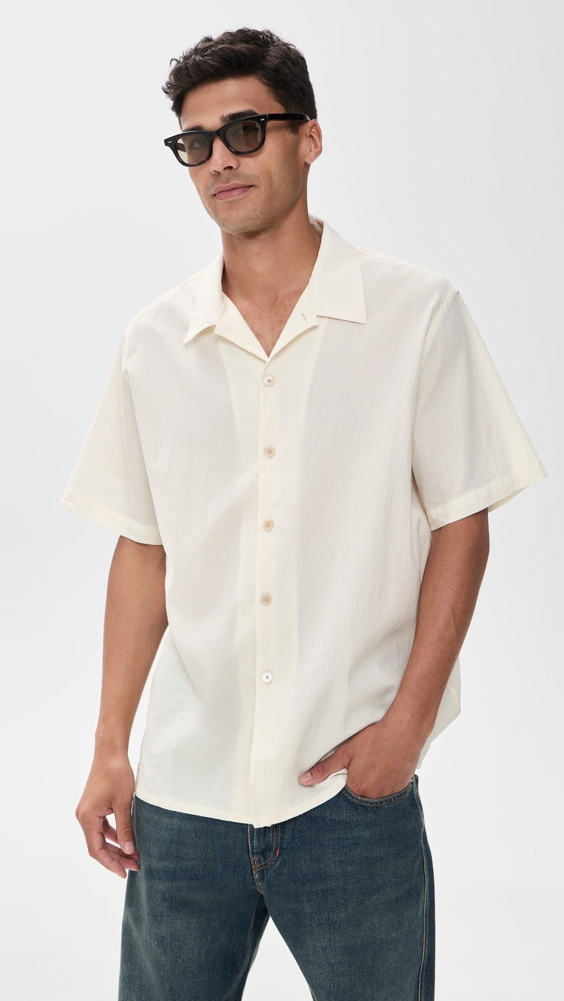 Paul smith | Chemise à manches courtes en seersucker PS - Blanc