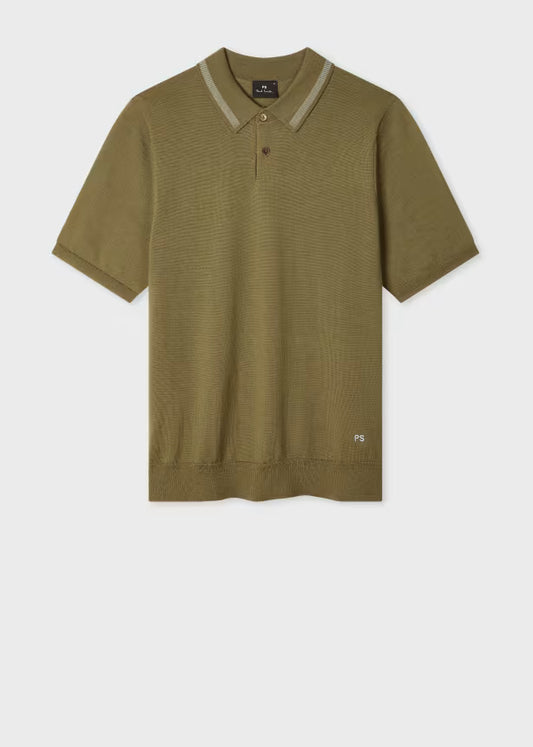 Paul smith | Polo en laine mérinos - Khaki