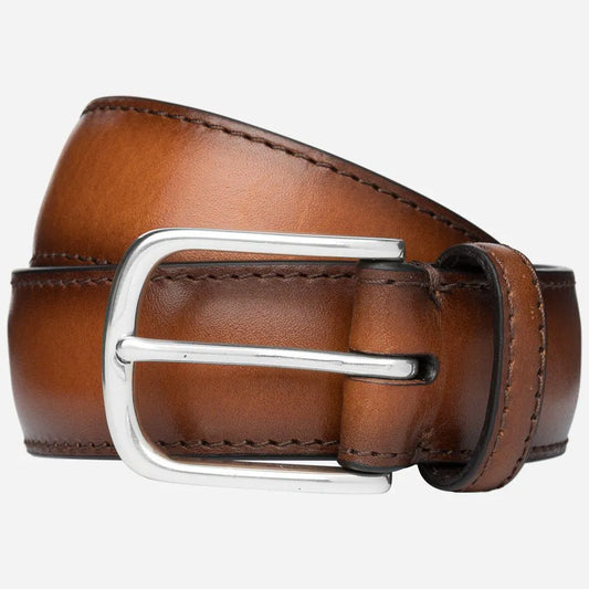 Paolo Vitale | Ceinture classique en cuir - cognac