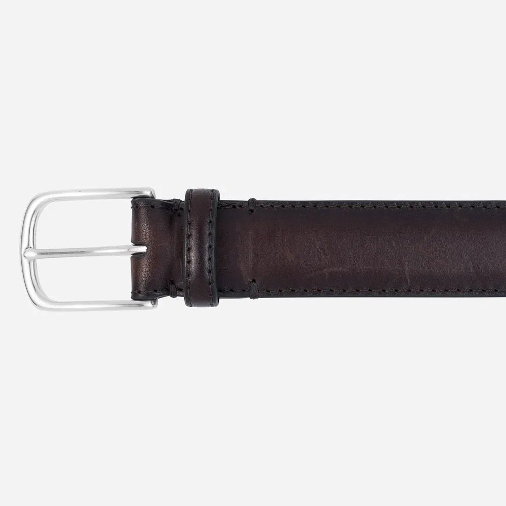 Paolo Vitale | Ceinture classique en cuir - Marron foncé