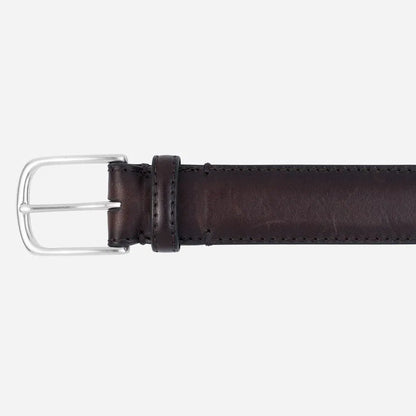 Paolo Vitale | Ceinture classique en cuir - Marron foncé