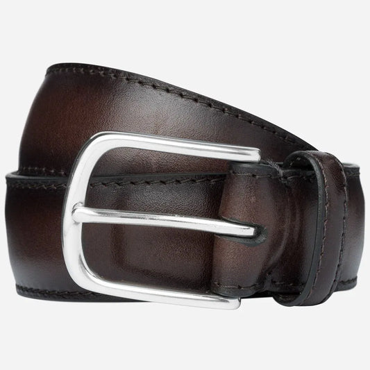 Paolo Vitale | Ceinture classique en cuir - Marron foncé