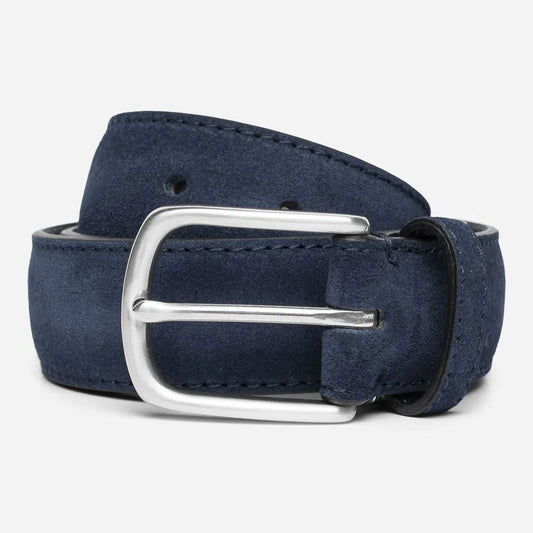 Paolo Vitale | Ceinture classique en daim - Bleu