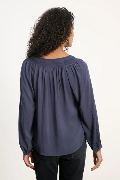 Velvet | Blouse "Aurelia" - Bleu