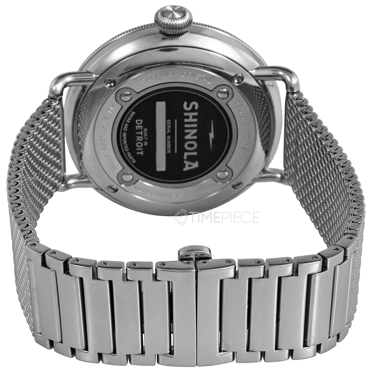 SHINOLA - Montre Canfield 3HD 43 mm, bracelet argenté