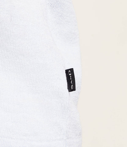 SAND Copenhagen | Le T-shirt en maille de Lin - Bleu clair