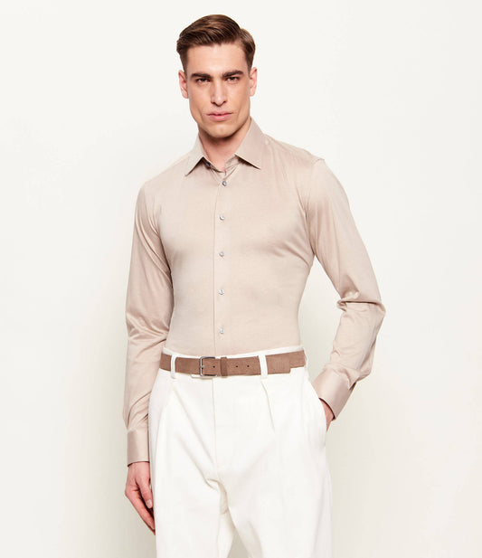 SAND Copenhagen | Chemise en jersey ''Gordon Sc'' - Beige