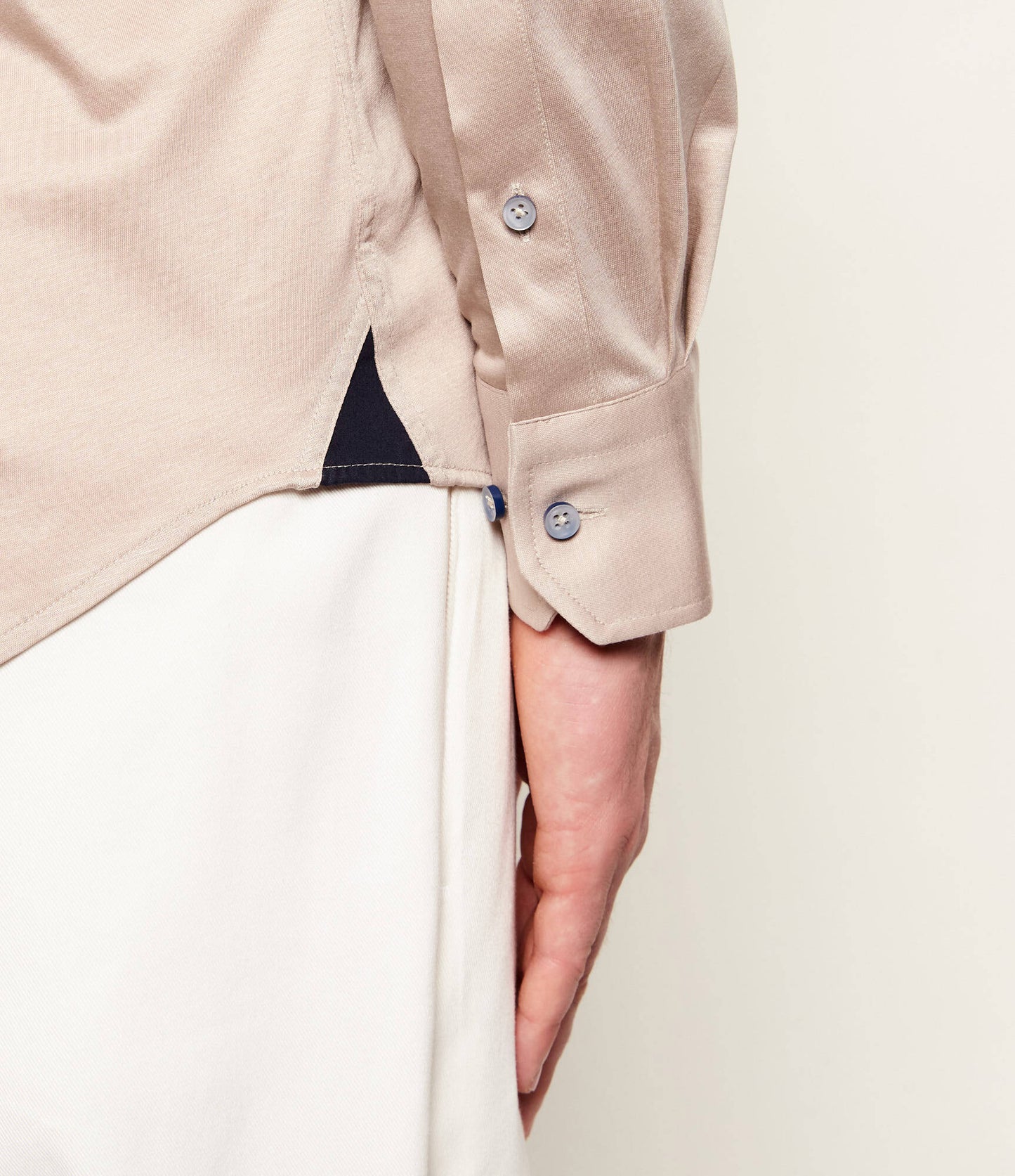SAND Copenhagen | Chemise en jersey ''Gordon Sc'' - Beige