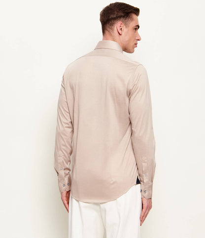 SAND Copenhagen | Chemise en jersey ''Gordon Sc'' - Beige