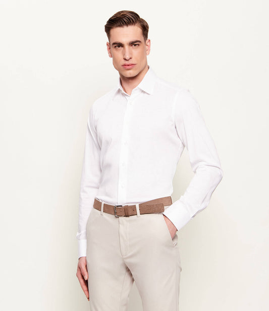 SAND Copenhagen | Chemise en jersey ''Gordon Sc'' -  Blanc