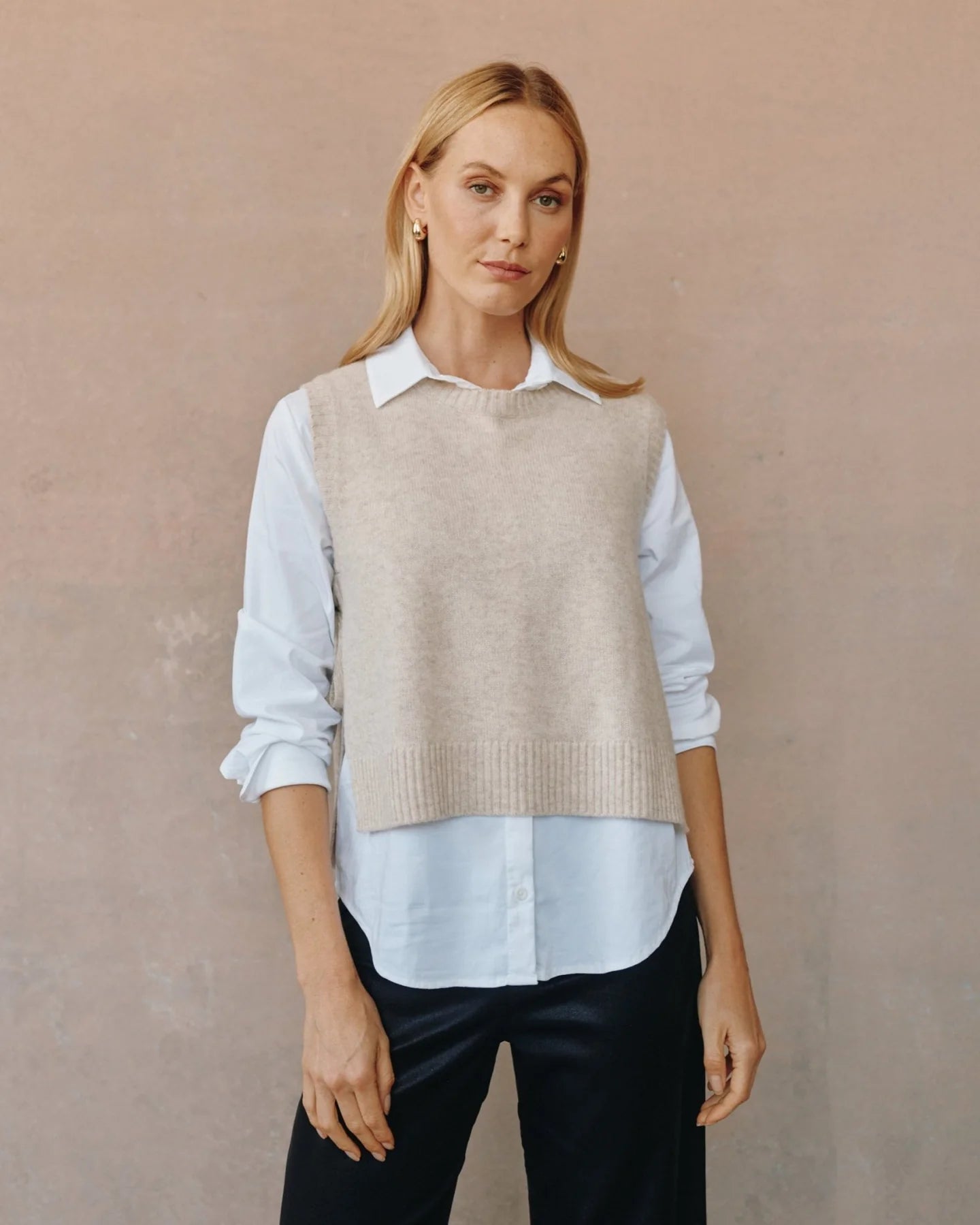 Bella Dahl |  Gilet ¨Tie¨| Ivoire