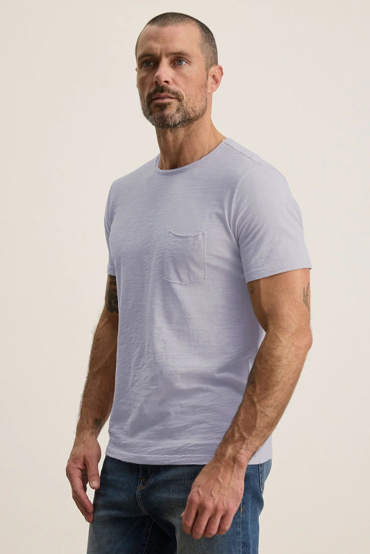 Velvet  |Le T-shirt Chad à poche en coton flammé - Capri
