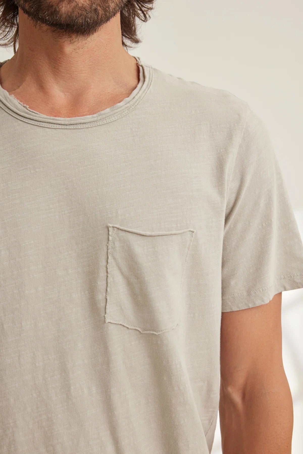 Velvet  |Le T-shirt Chad à poche en coton flammé - Soho