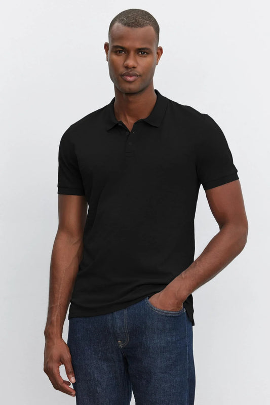 Velvet | Polo "NIKO" - Noir