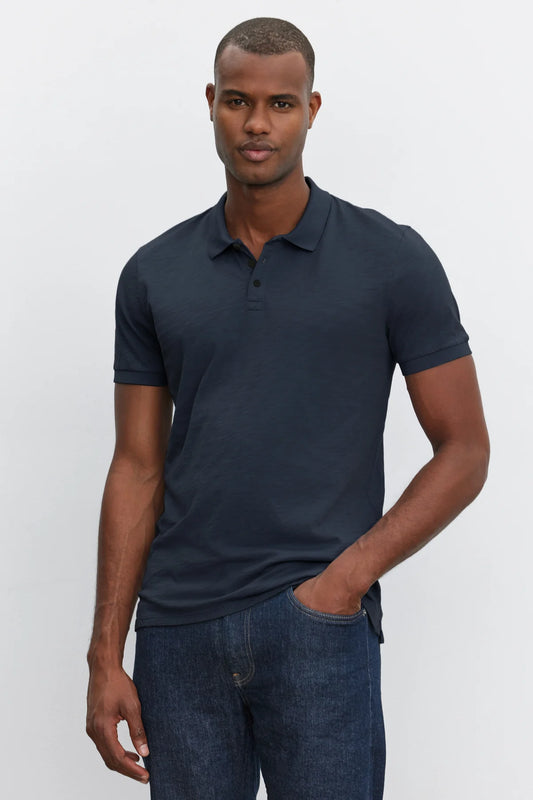Velvet | Polo "NIKO" - Bleu Marine