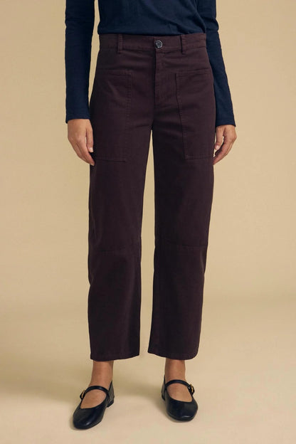 Velvet | Le pantalon barrel ''Brylie'' | Marron