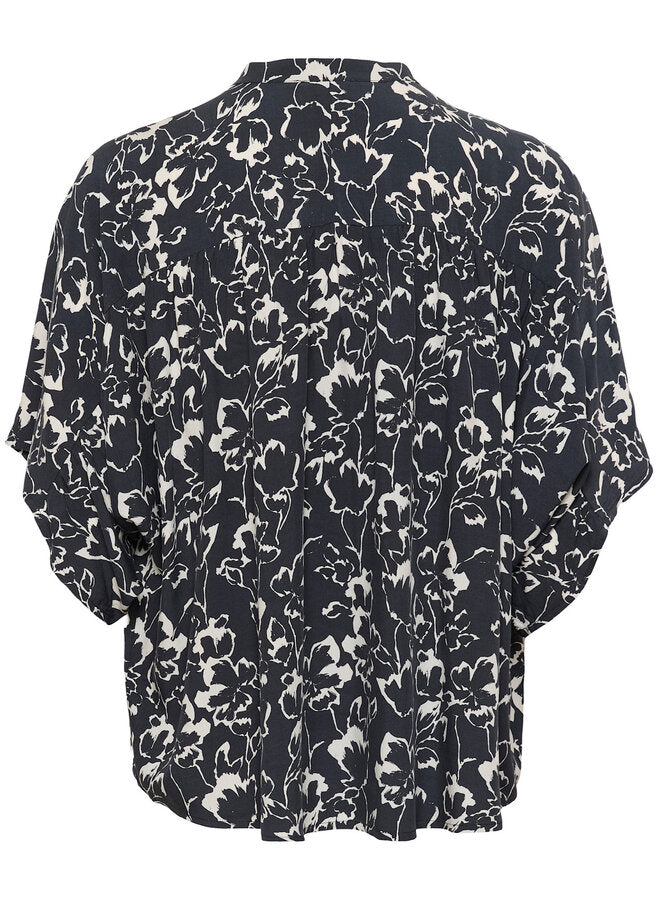 SOAKED IN LUXURY | Blouse 'Arjana'| Bleu marine