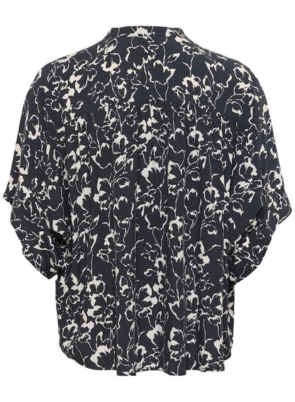 SOAKED IN LUXURY | Blouse 'Arjana'| Bleu marine