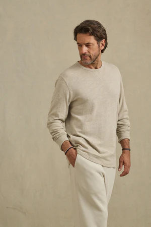 Velvet | t-shirt à manches longues "Dustin" - Taupe