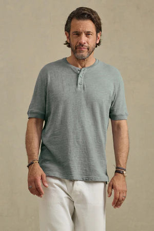 Velvet | t-shirt Henley "Jenkins" - Riptide