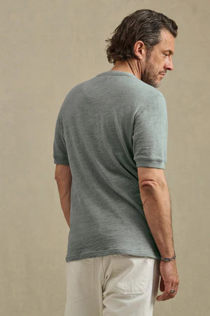 Velvet | t-shirt Henley "Jenkins" - Riptide