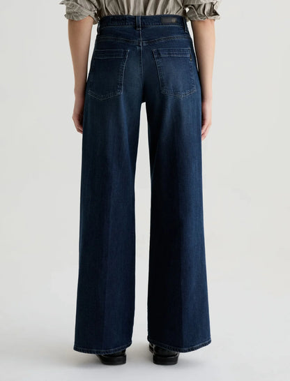 AG Jeans |  Pantalon palazzo à taille basse ''Stella'' - Bleu Poise