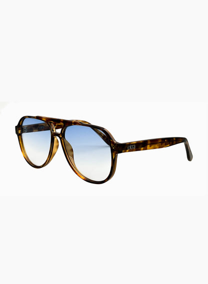 Otra Eyewear | Lunettes "Stevie" - Écaille marron  / Bleu