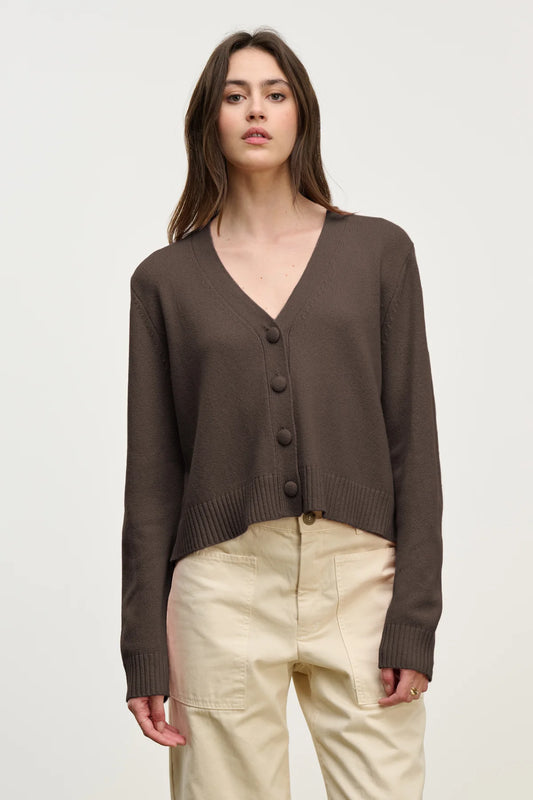 Velvet | Cardigan "Etna" - Marron