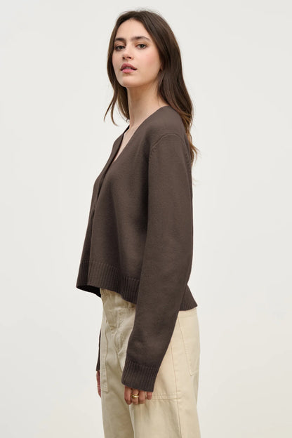 Velvet | Cardigan "Etna" - Marron
