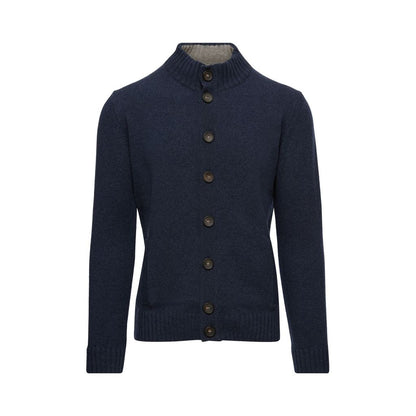 Emanuel Berg | Cardigan en laine mérinos et cachemire - Bleu