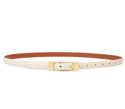 SANCIA | ceinture en cuir ''Marzi'' - Écru