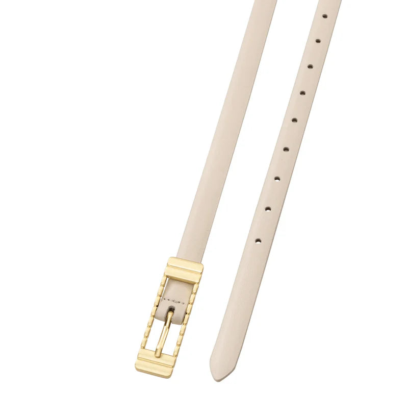 SANCIA | ceinture en cuir ''Marzi'' - Écru