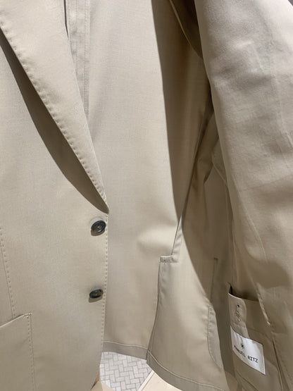 Manuel Ritz | Veston en laine extensible - Beige