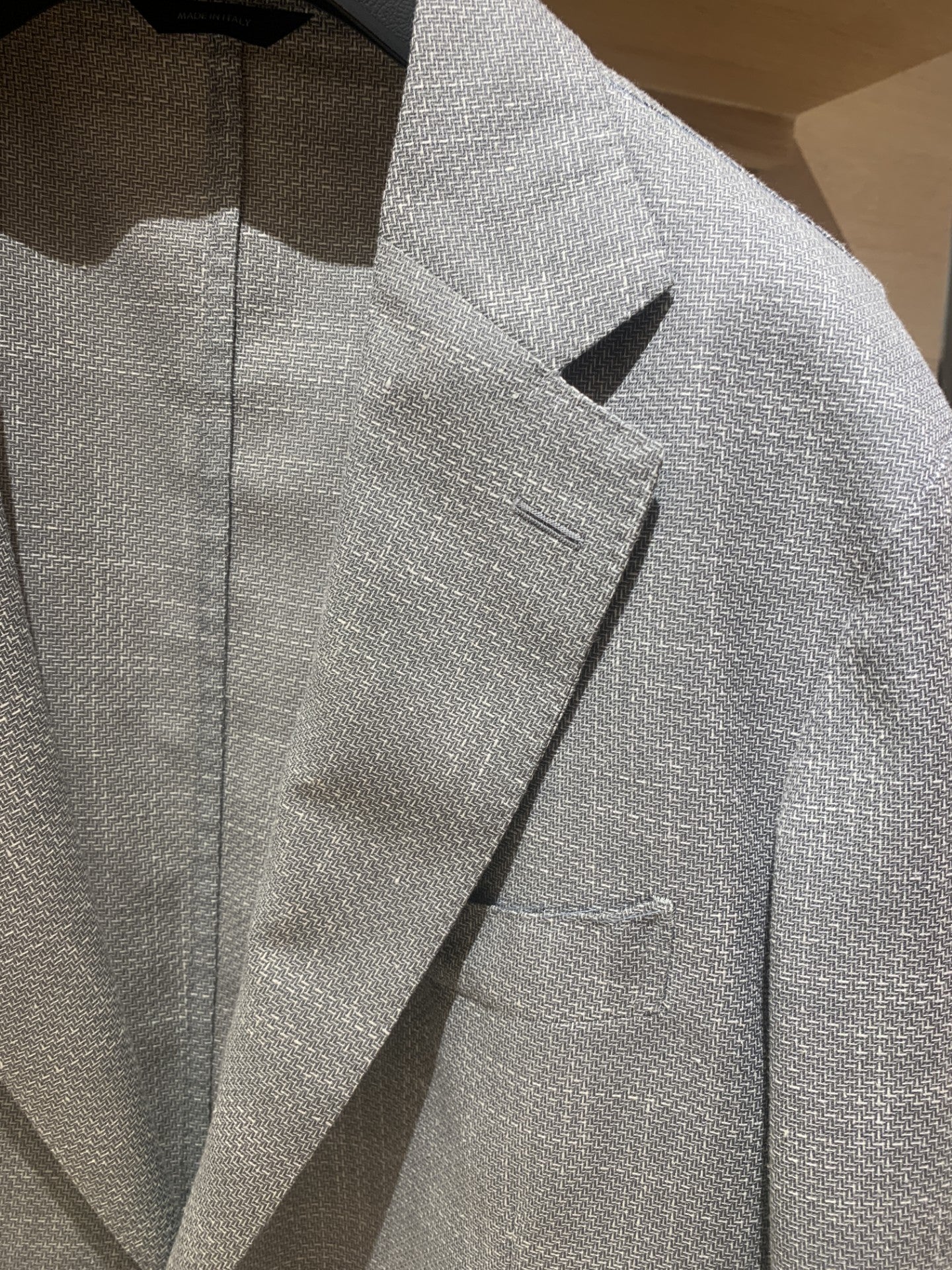 Tombolini | Veste en laine et coton ''Zero Gravity'' - gris clair