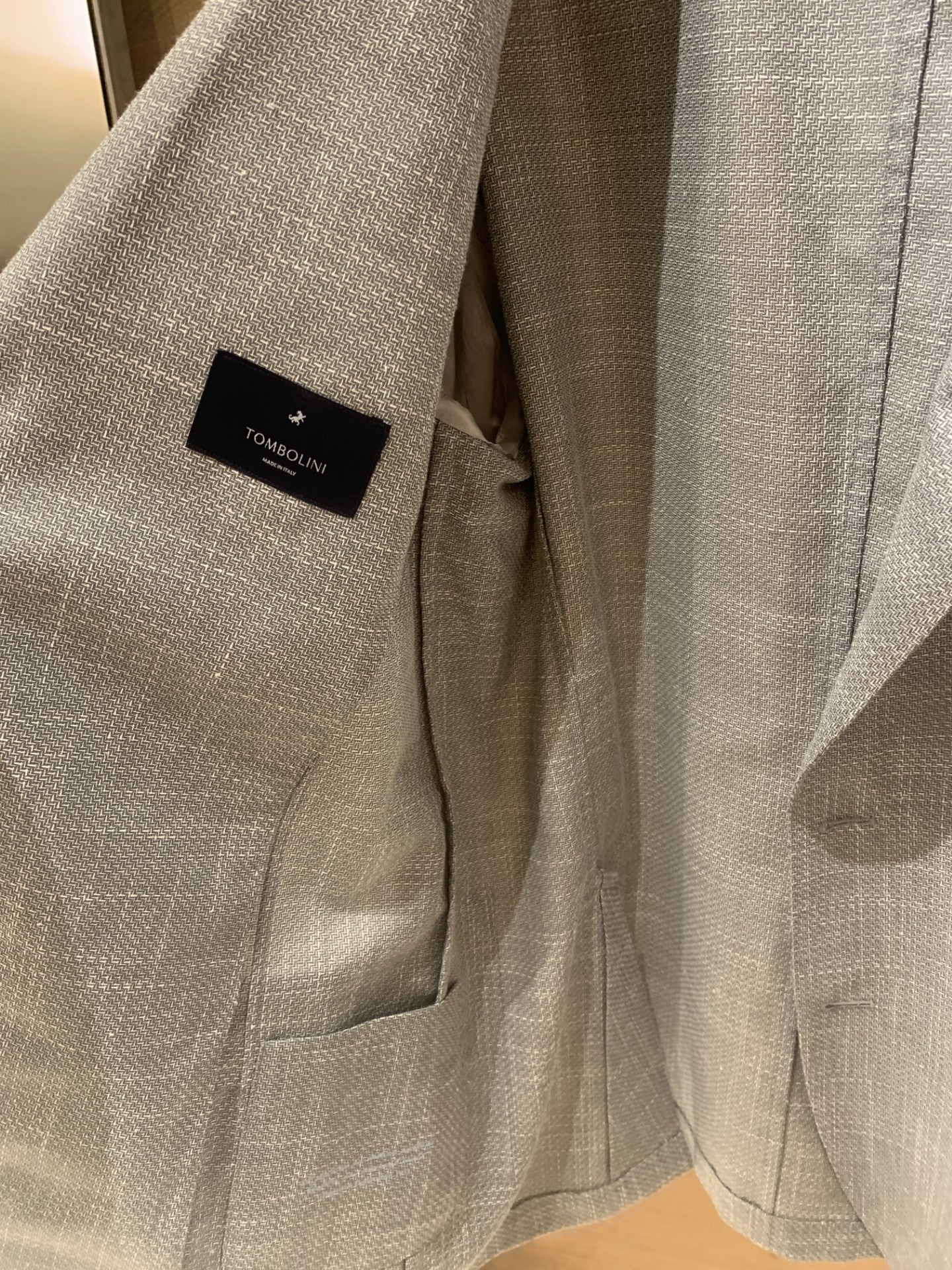 Tombolini | Veste en laine et coton ''Zero Gravity'' - gris clair