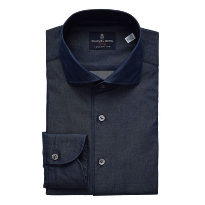 Emanuel Berg | La chemise en denim ''Fontelina'' - Marine foncé