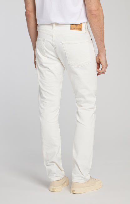 C.O.F. Studio | Jeans M8 coupe droite - Blanc cassé