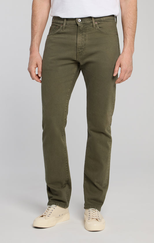 C.O.F. Studio | Jeans M8 coupe droite - Vert olive