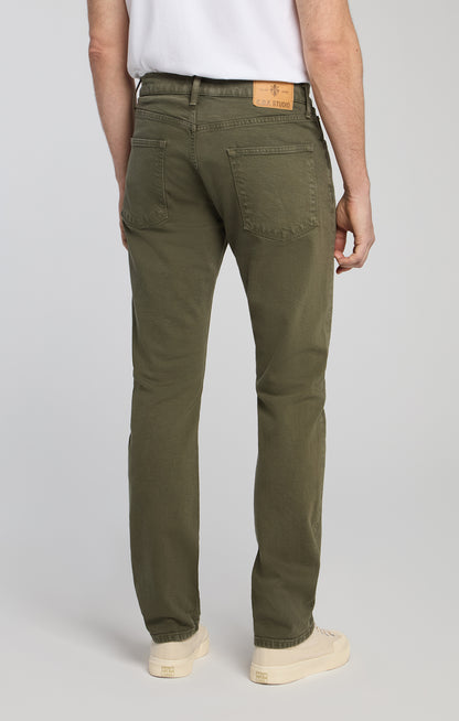 C.O.F. Studio | Jeans M8 coupe droite - Vert olive