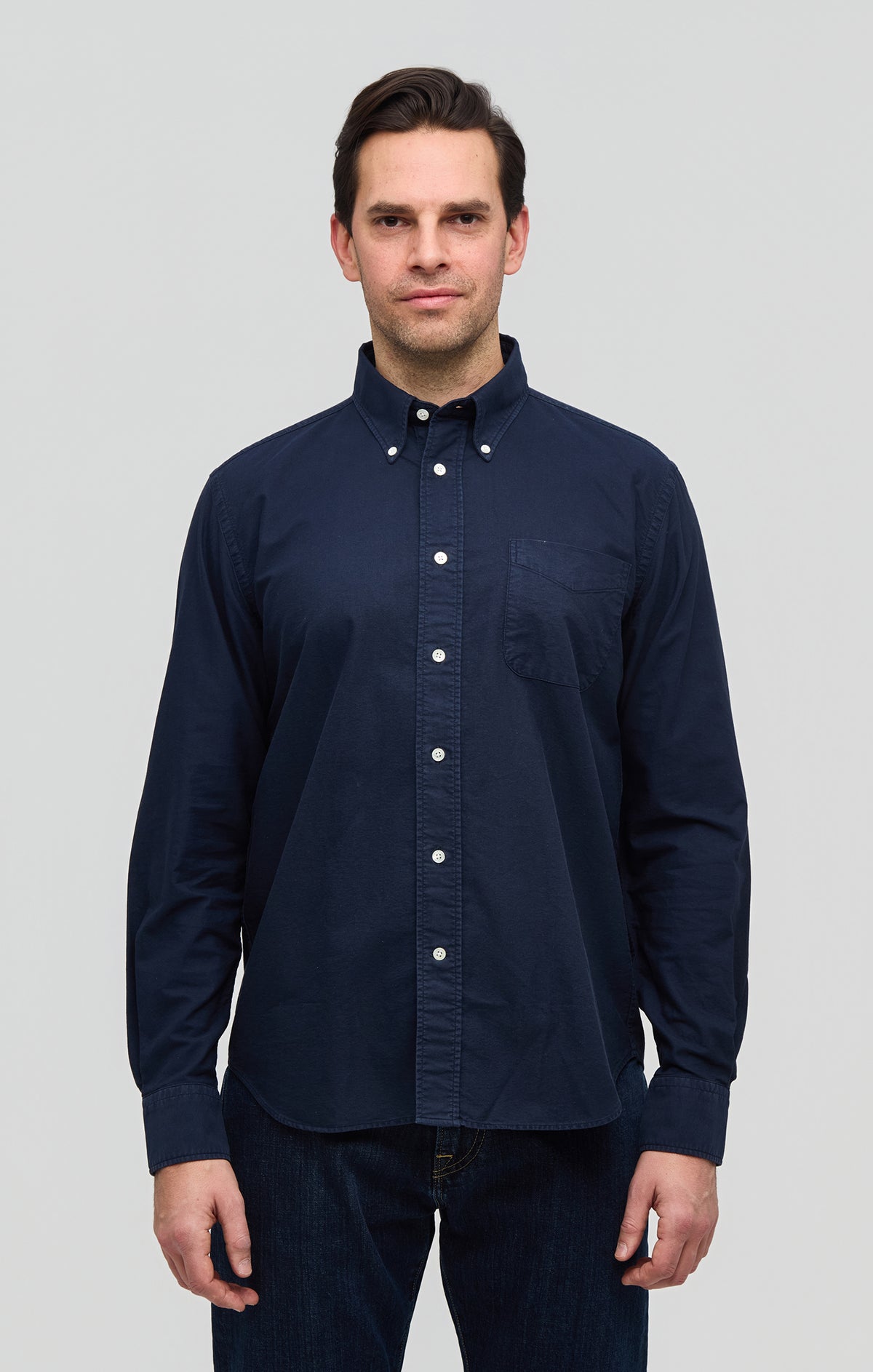 C.O.F. Studio | Chemise oxford - Bleu marine