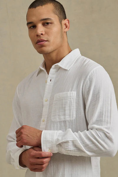 Velvet | chemise en coton tissé "Apollo" - Blanc