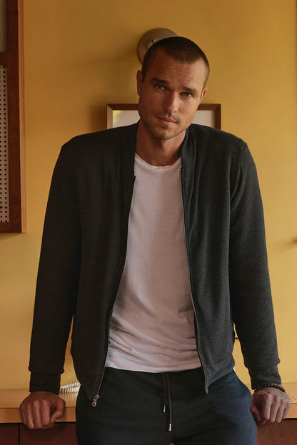 Velvet |  La veste ''Miles'' à doublure sherpa - Anthracite