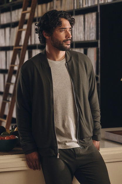 Velvet |  La veste ''Miles'' à doublure sherpa - Vert