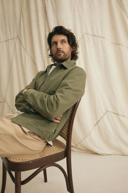 Velvet | La veste en coton "COLLINS" - Olive