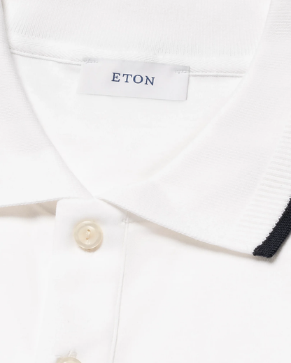 Eton | Polo en coton Supima Interlock - Blanc